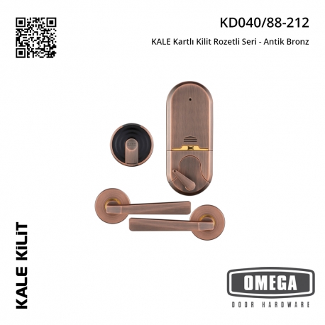 KALE Kartlı Kilit Rozetli Seri - Antik Bronz