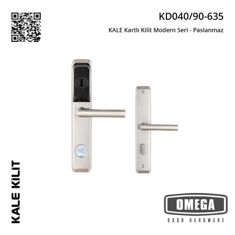 KALE Kartlı Kilit Modern Seri - Paslanmaz