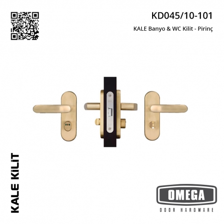 KALE KD045/10-101 Banyo & WC Kilit - Pirinç
