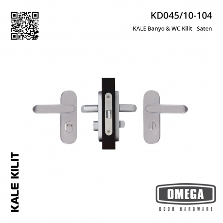 KALE KD045/10-104 Banyo & WC Kilit - Saten