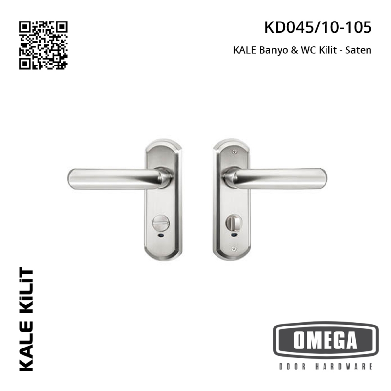 KALE KD045/10-105 Banyo & WC Kilit - Saten