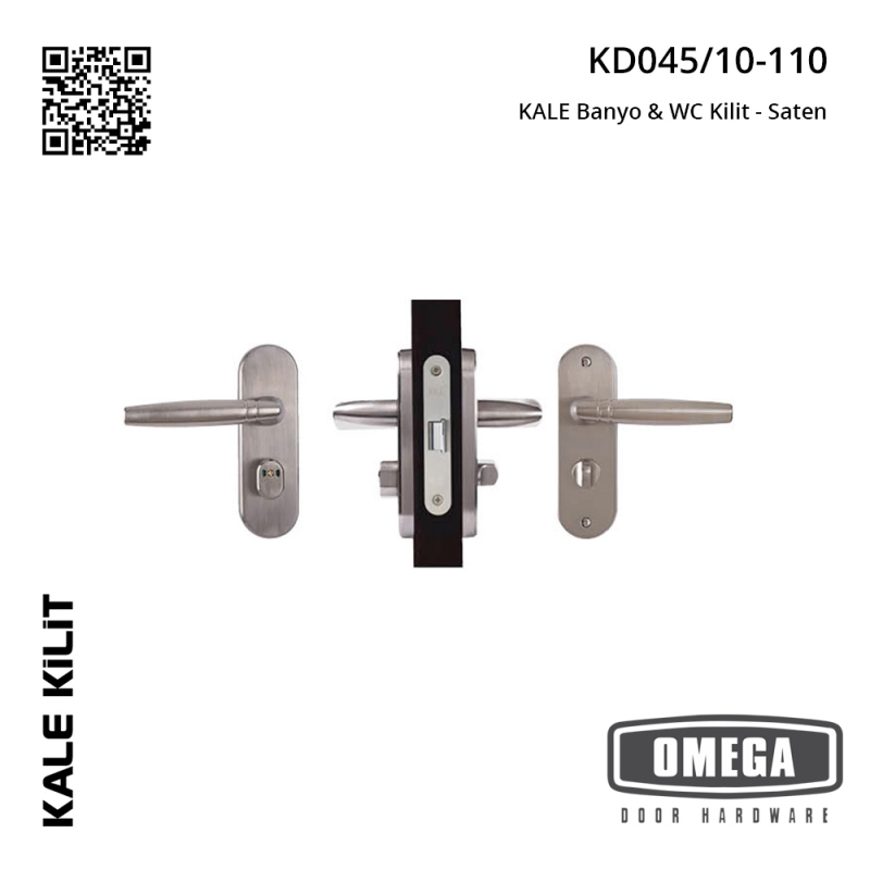 KALE KD045/10-110 Banyo & WC Kilit - Saten