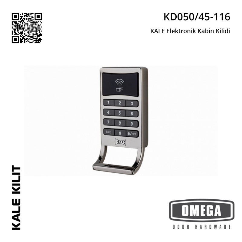 KALE KD050/45-116 Elektronik Kabin Kilidi