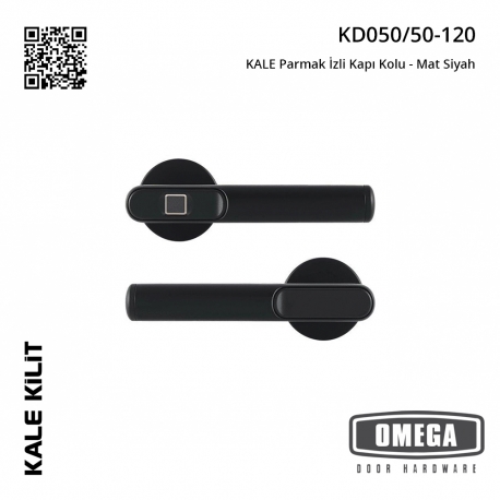 KALE Parmak İzli Kapı Kolu - Mat Siyah