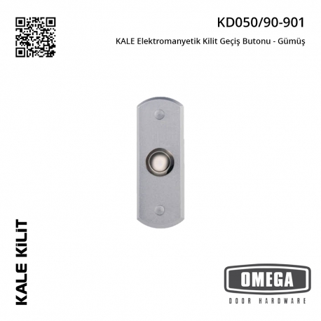 KALE Elektromanyetik Kilit Geçiş Butonu - Gümüş