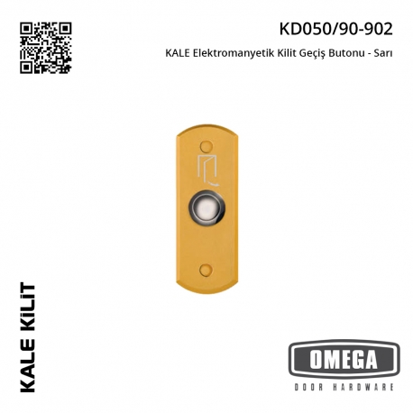 KALE Elektromanyetik Kilit Geçiş Butonu - Sarı